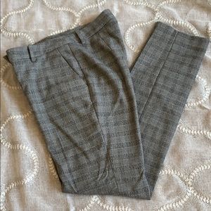 H&M Grey Checkered Trousers
